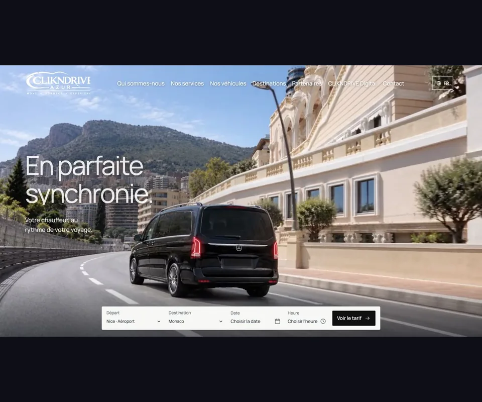 CLIKNDRIVE AZUR - Chauffeur privé par Web Generation