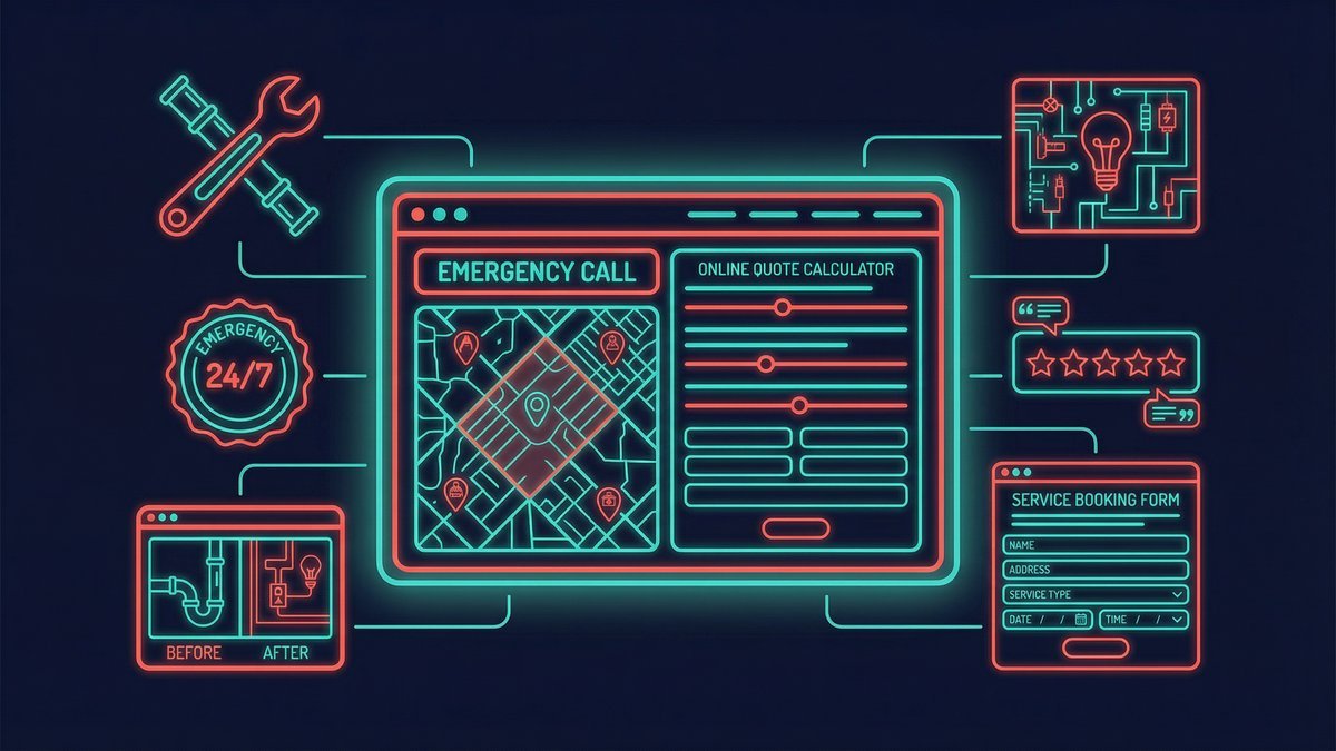 Création site web plombier et électricien