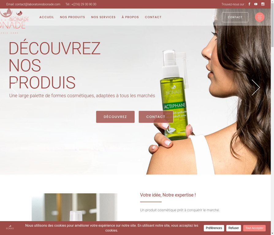 Laboratoires Bionade - E-Commerce