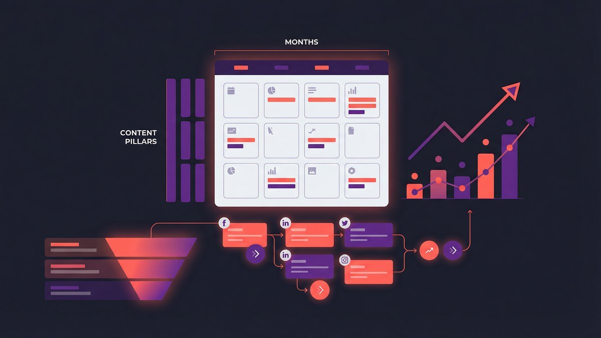 Stratégie contenu marketing : planifier 12 mois de publications efficaces